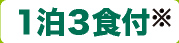 １泊３食付＊